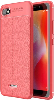 Mobigear Luxury - Coque Xiaomi Redmi 6A Coque arrière en TPU Souple - Rouge