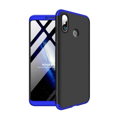Mobigear TriGuard - Coque Xiaomi Mi Max 3 Coque Arrière Rigide - Noir / Bleu